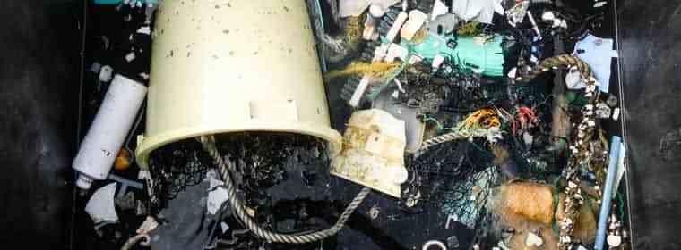 Plastic samples collected from the Great Pacific garbage patch.